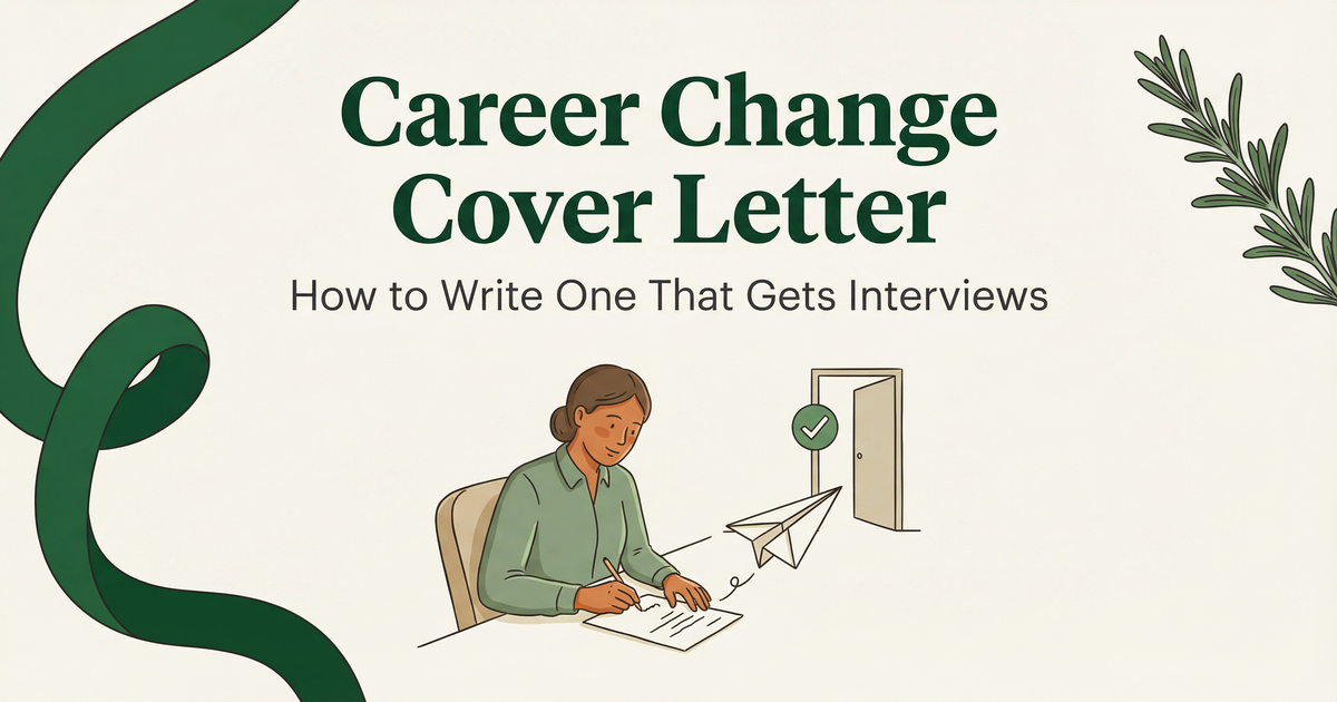 Career Change Cover Letter: How to Write One That Gets Interviews