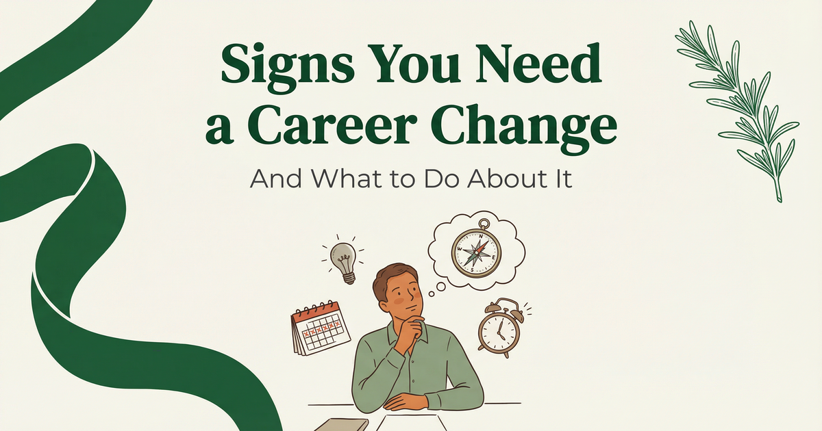 Signs You Need a Career Change (and What to Do About It)